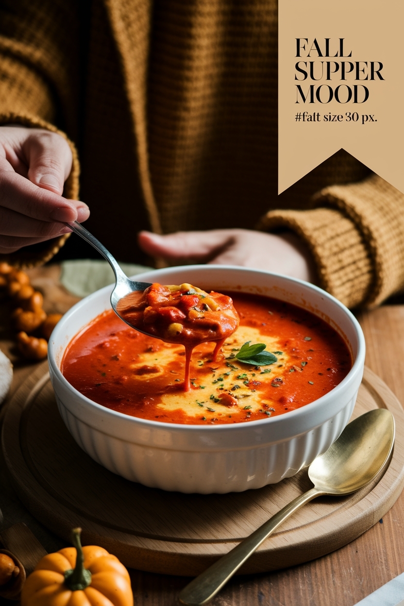 cheesy tomato lasagna soup