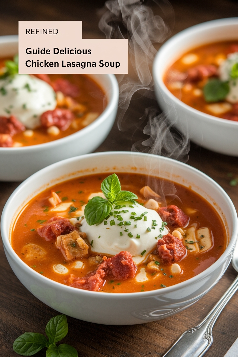 chicken lasagna soup