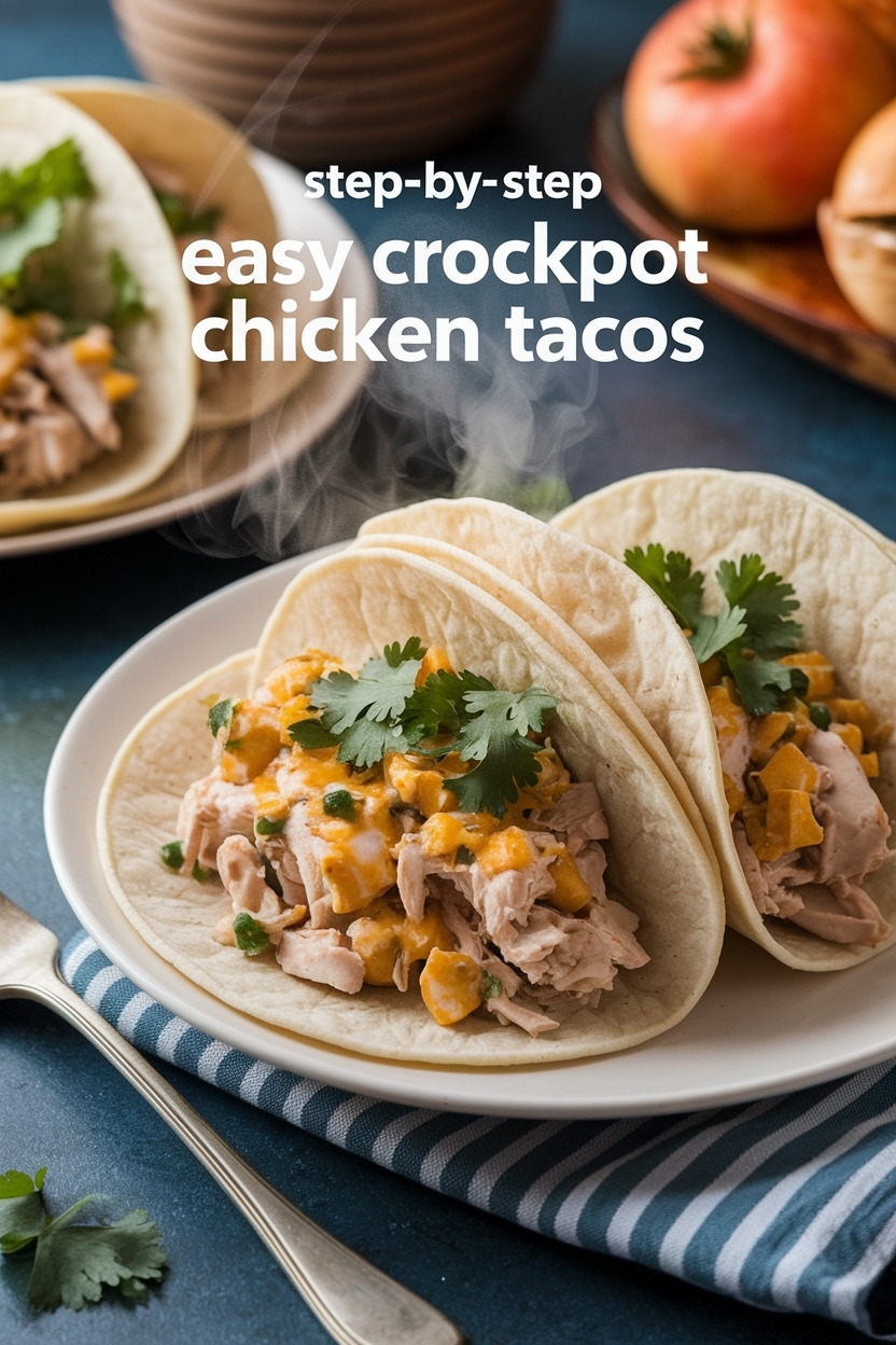 easy crockpot chicken tacos