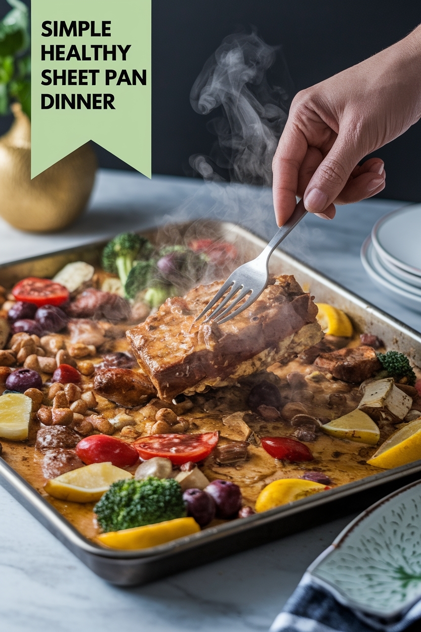 healthy sheet pan dinner