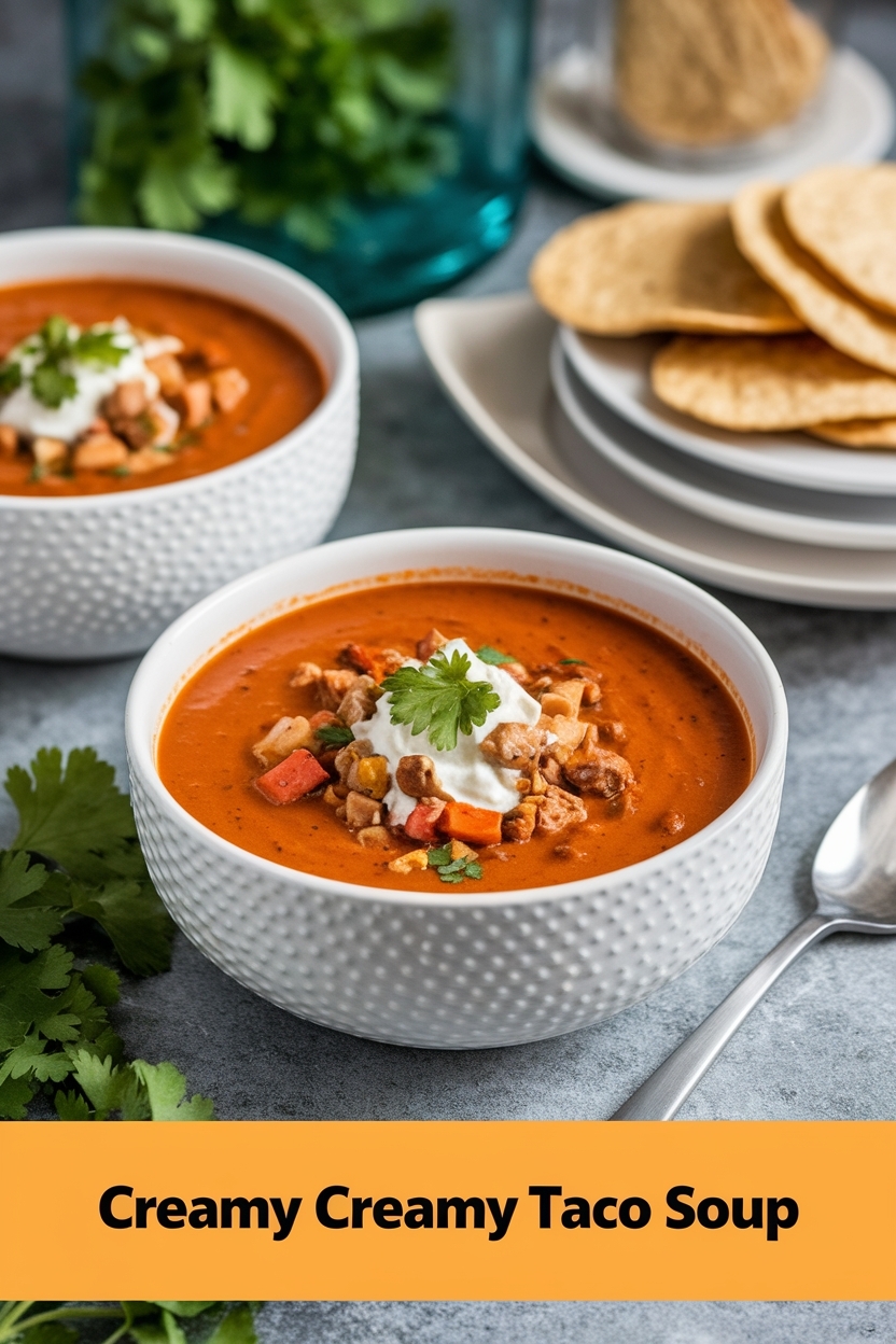 creamy taco soup - Extra Photo