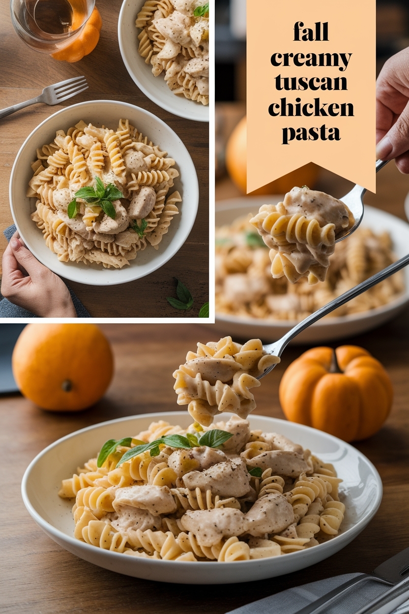 creamy tuscan chicken pasta