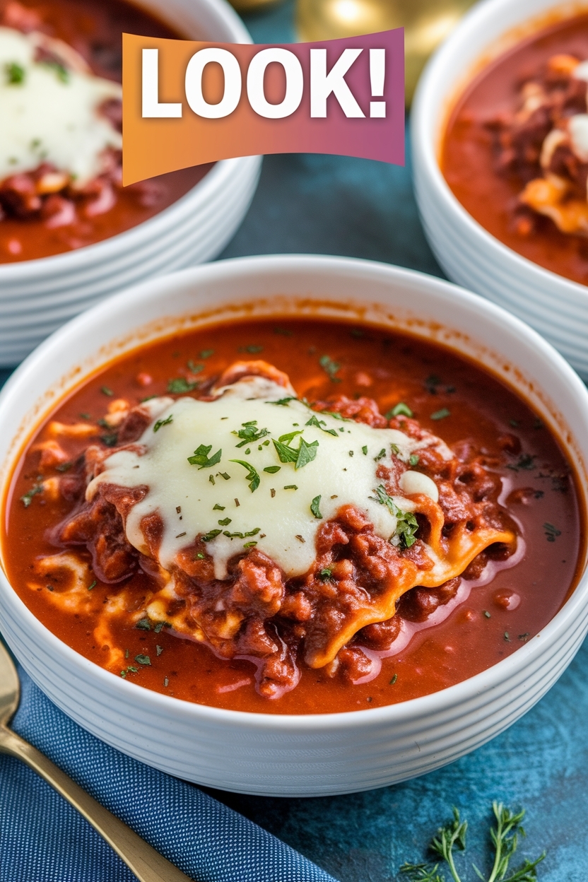 hearty italian lasagna soup