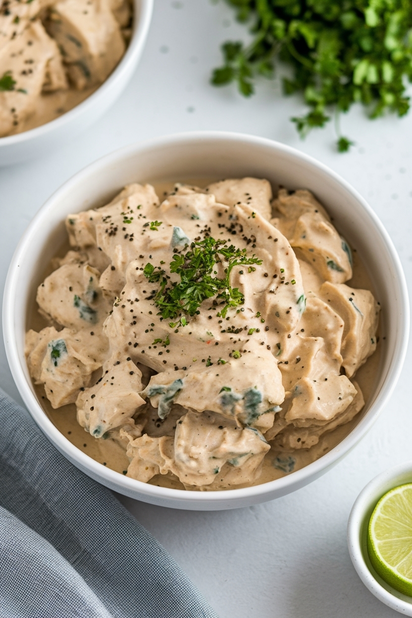 creamy crockpot chicken - Extra Photo