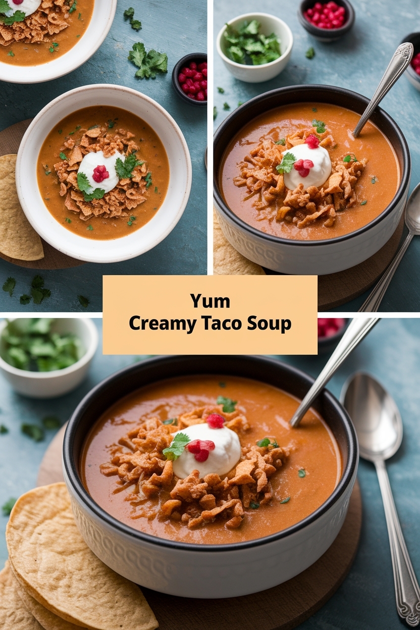 creamy taco soup