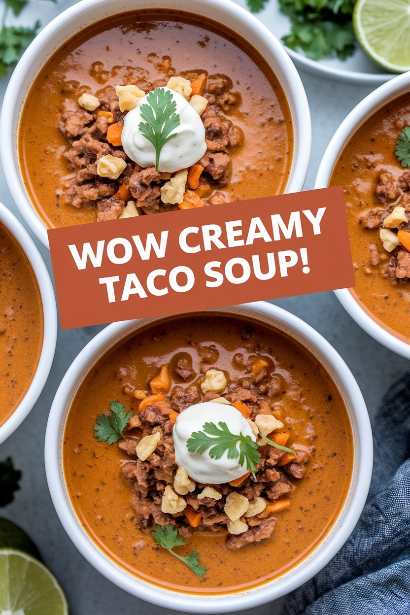 creamy taco soup