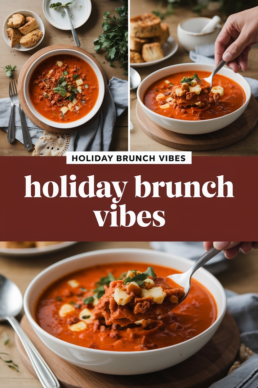 spicy sausage lasagna soup