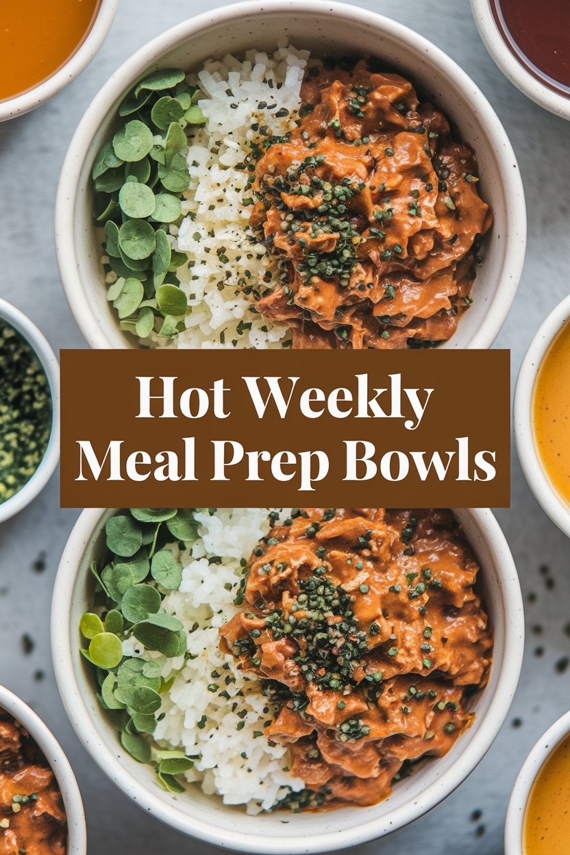 weekly meal prep bowls