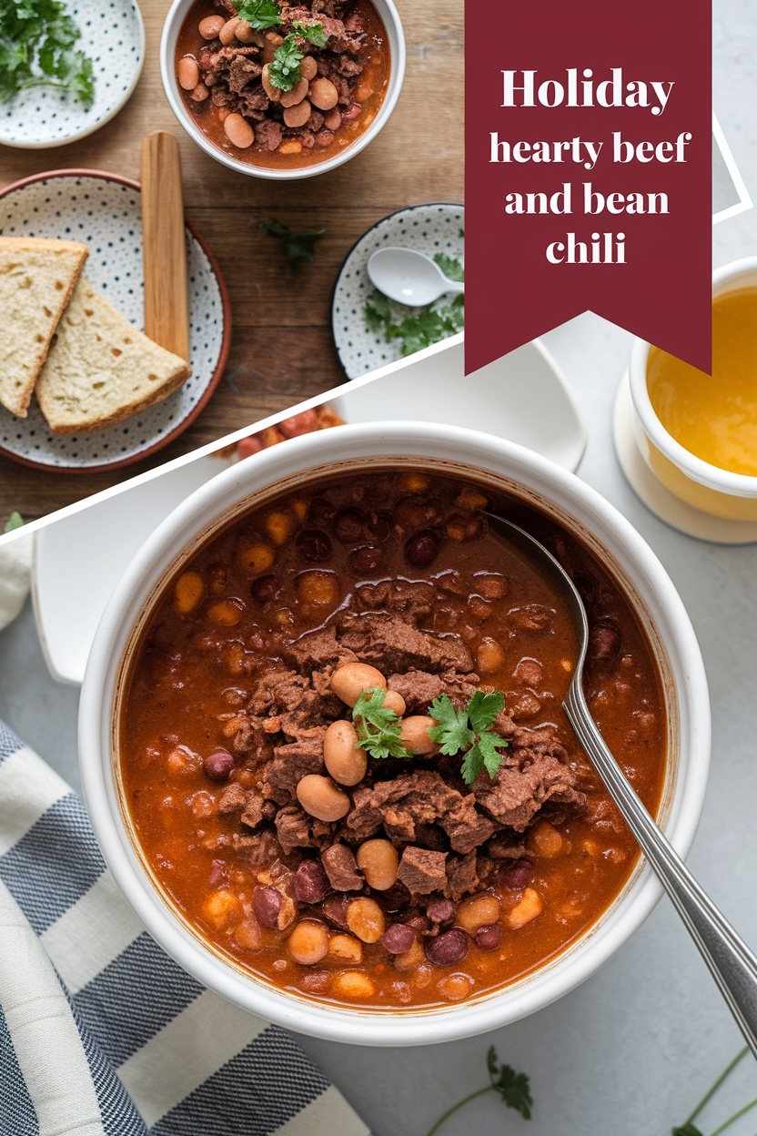 hearty beef and bean chili