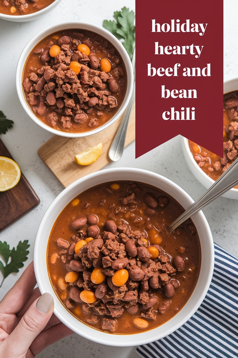 hearty beef and bean chili - Extra Photo
