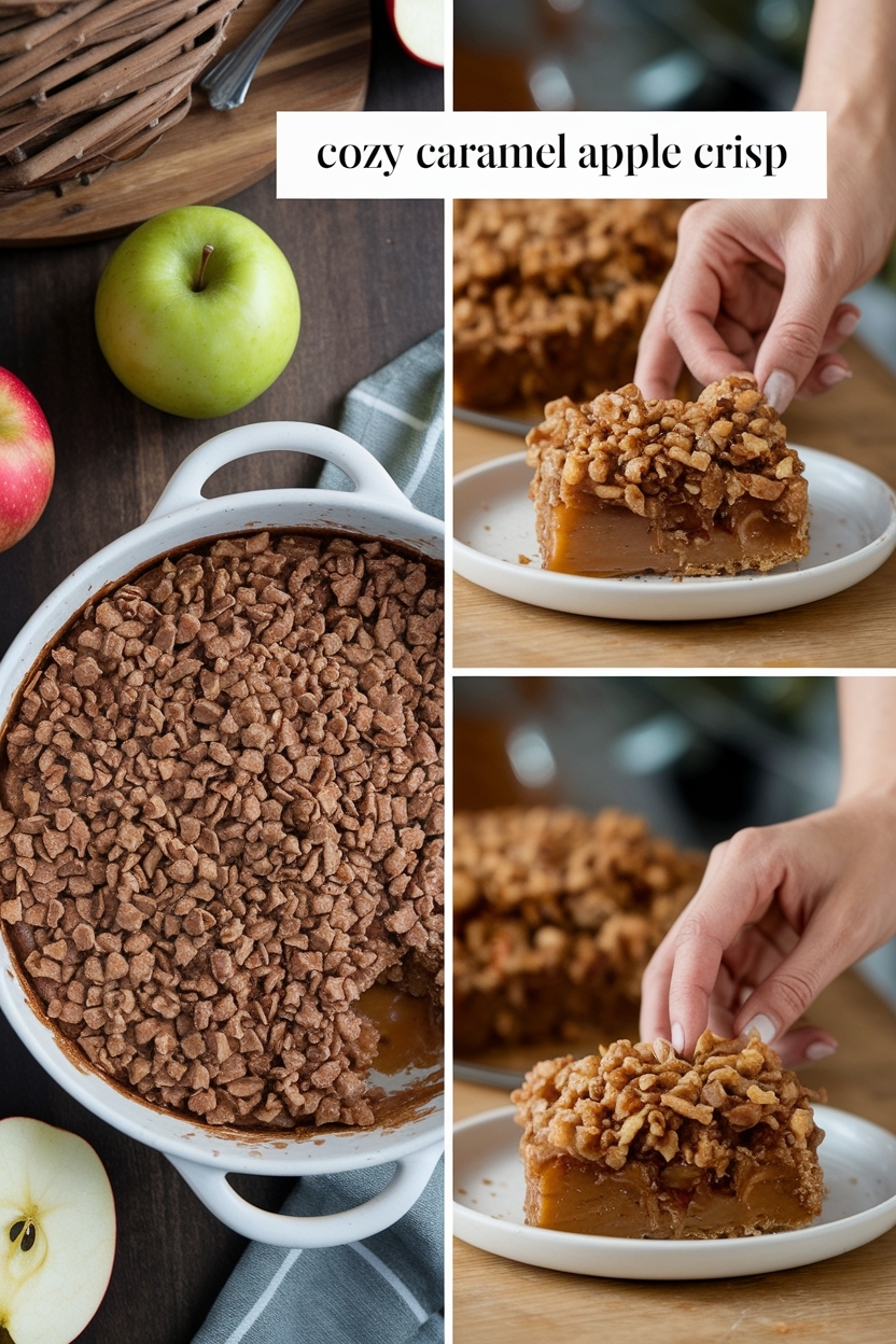 caramel apple crisp