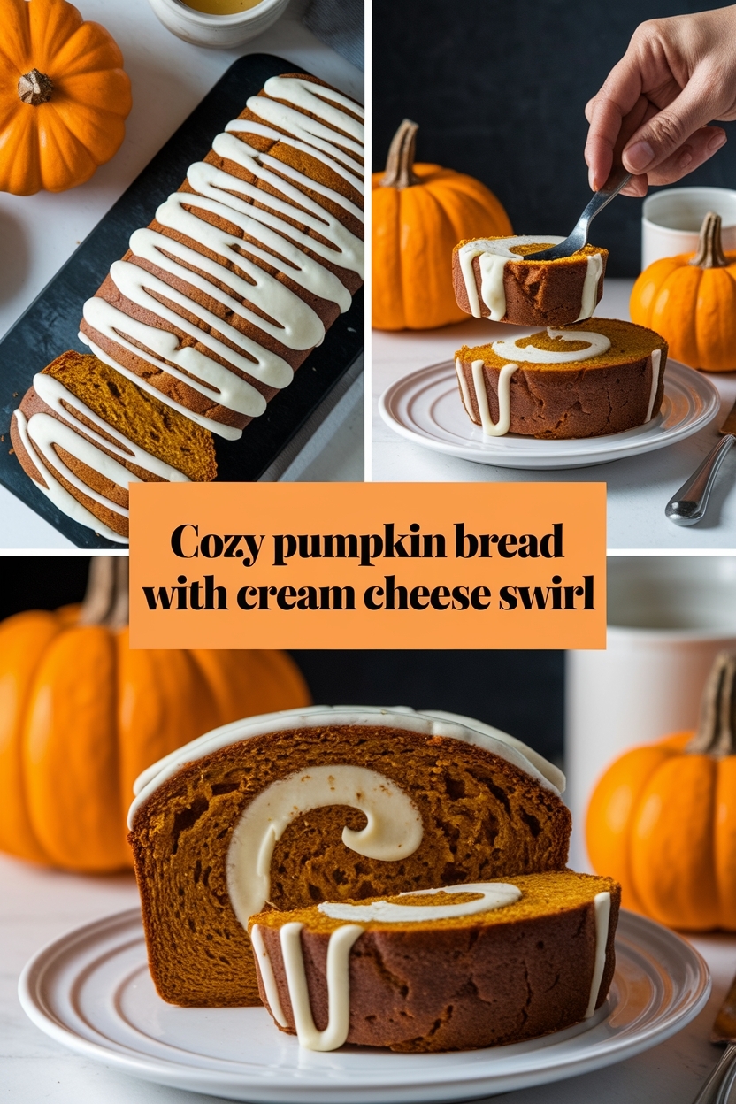pumpkin bread with cream cheese
