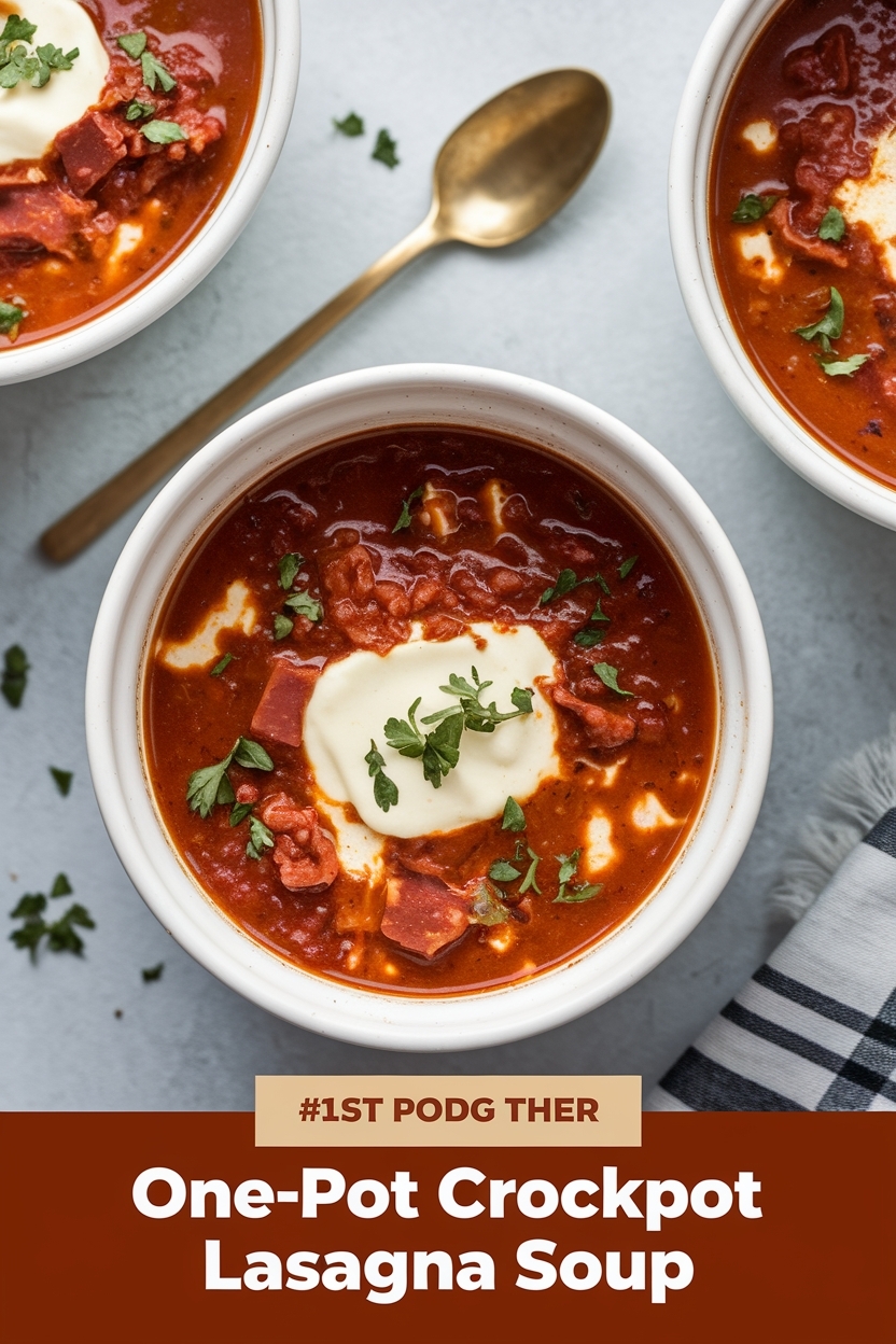 crockpot lasagna soup - Extra Photo