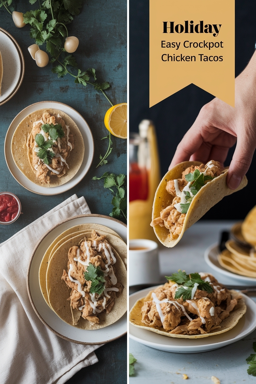 easy crockpot chicken tacos