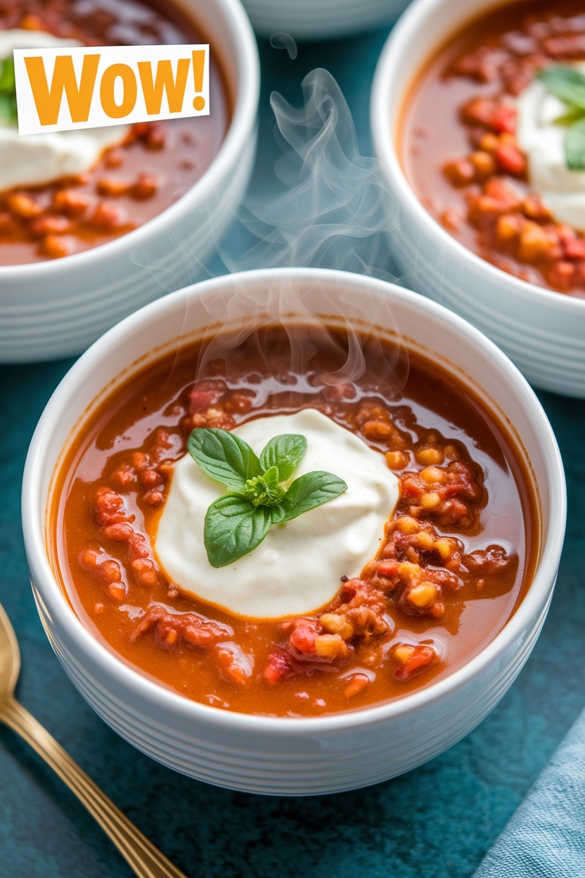 creamy white lasagna soup