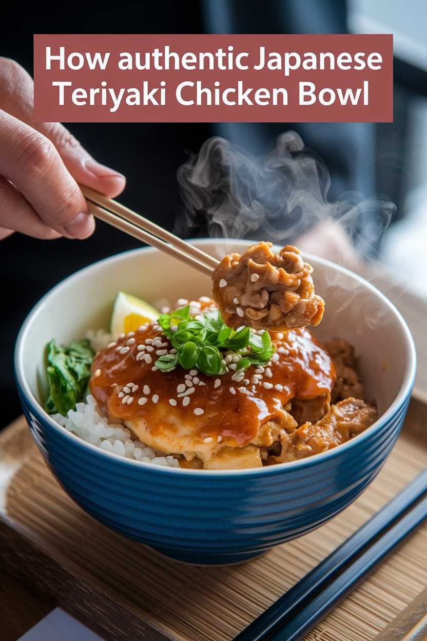 authentic japanese teriyaki chicken bowl - Extra Photo