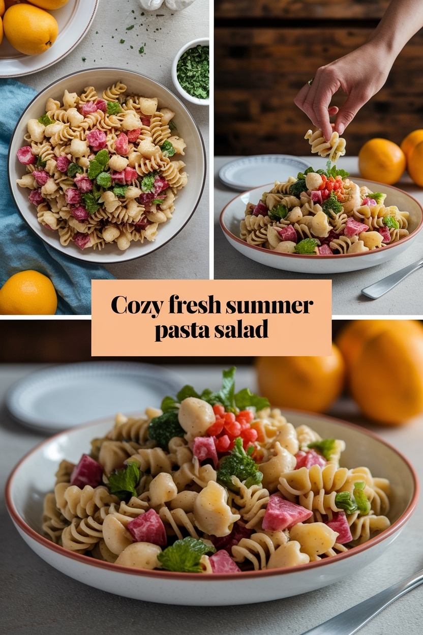 fresh summer pasta salad