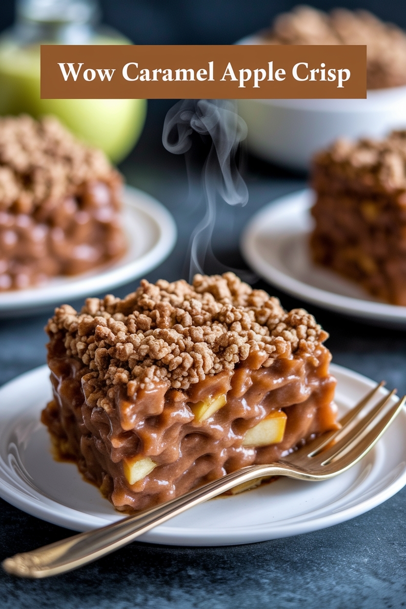 caramel apple crisp