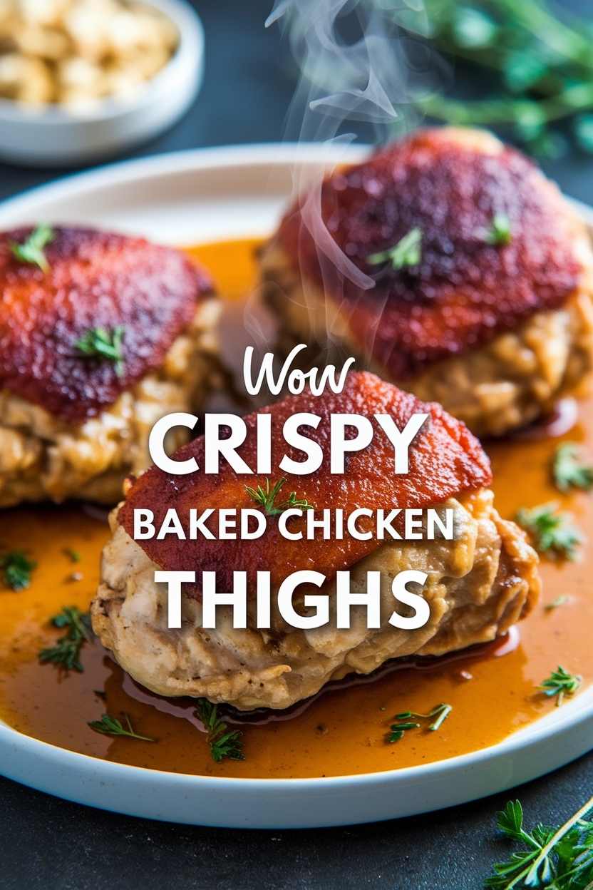 crispy baked chicken thighs