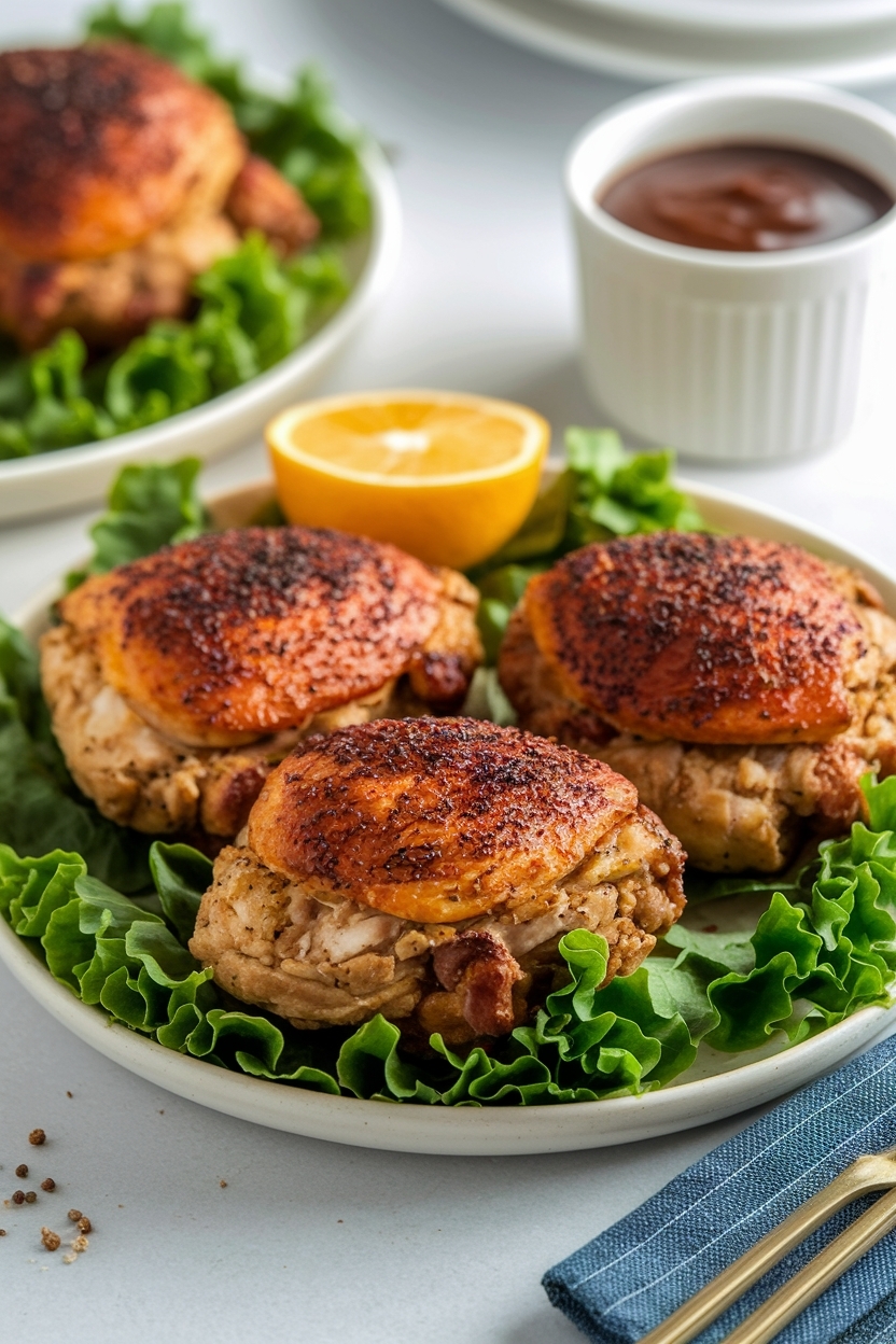 crispy baked chicken thighs - Extra Photo