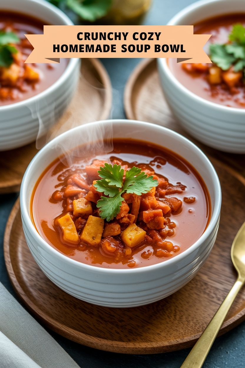 cozy homemade soup bowl