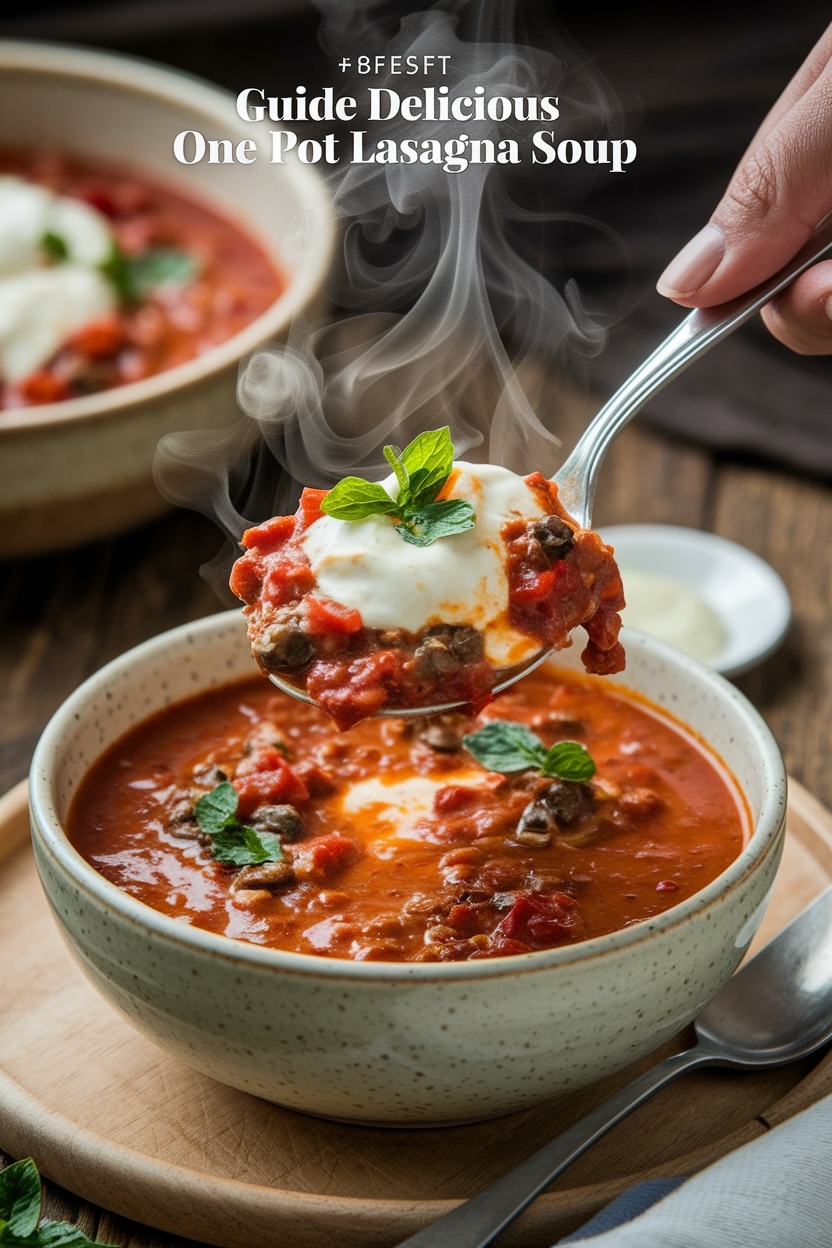 one pot lasagna soup