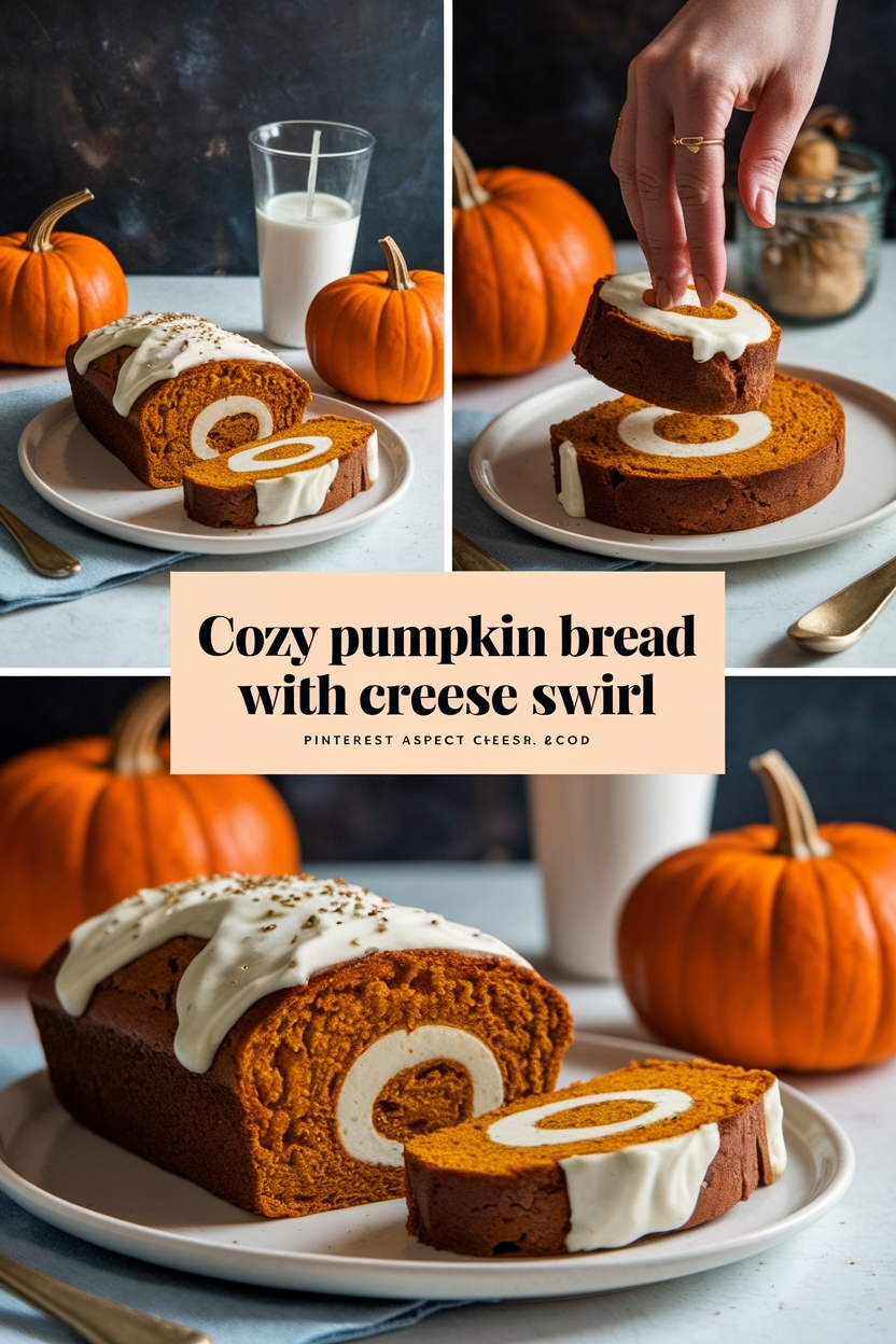 pumpkin bread with cream cheese