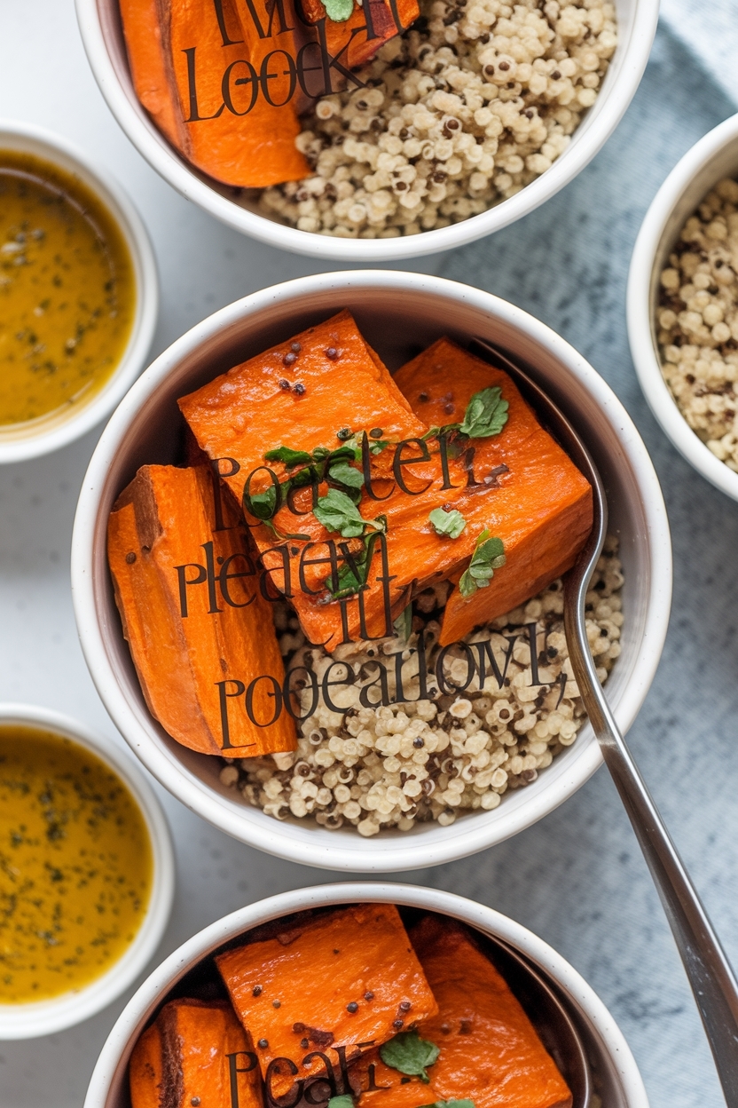 roasted sweet potato and quinoa bowl
