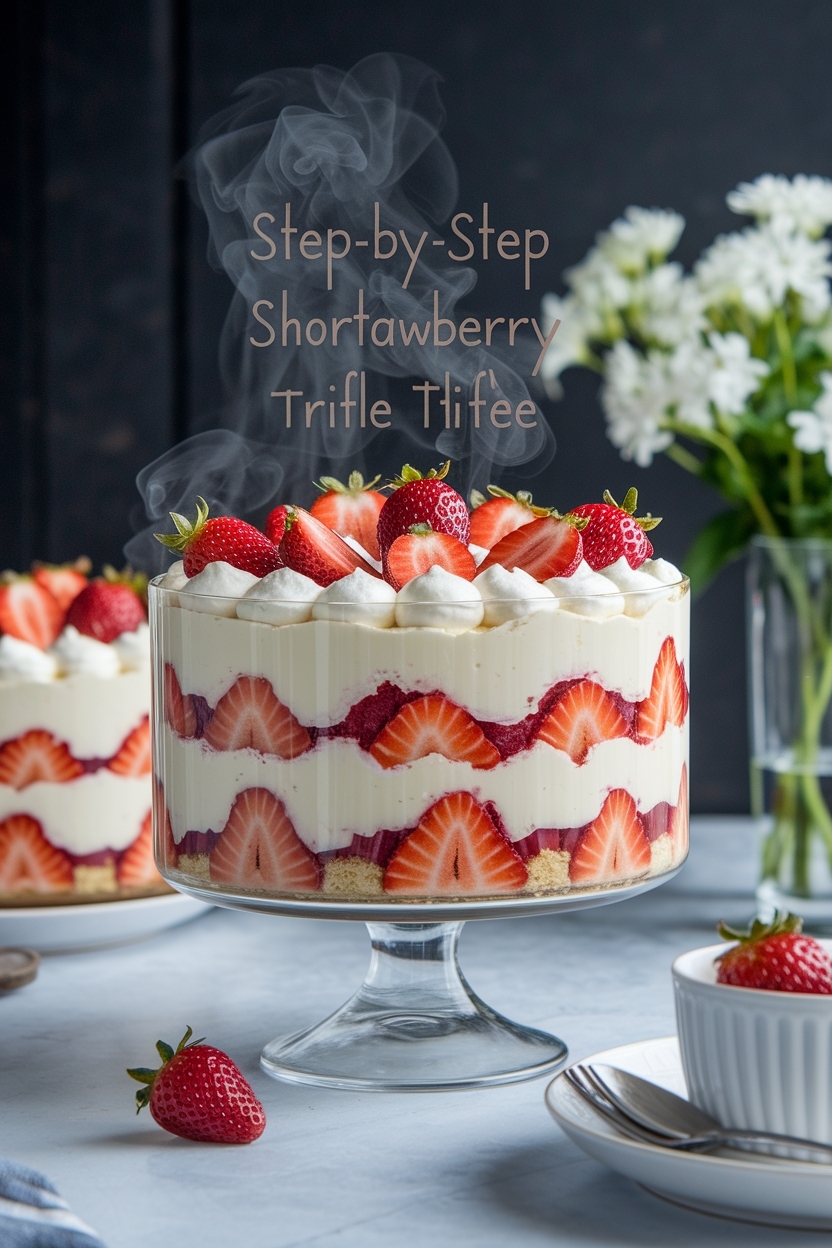 strawberry shortcake trifle