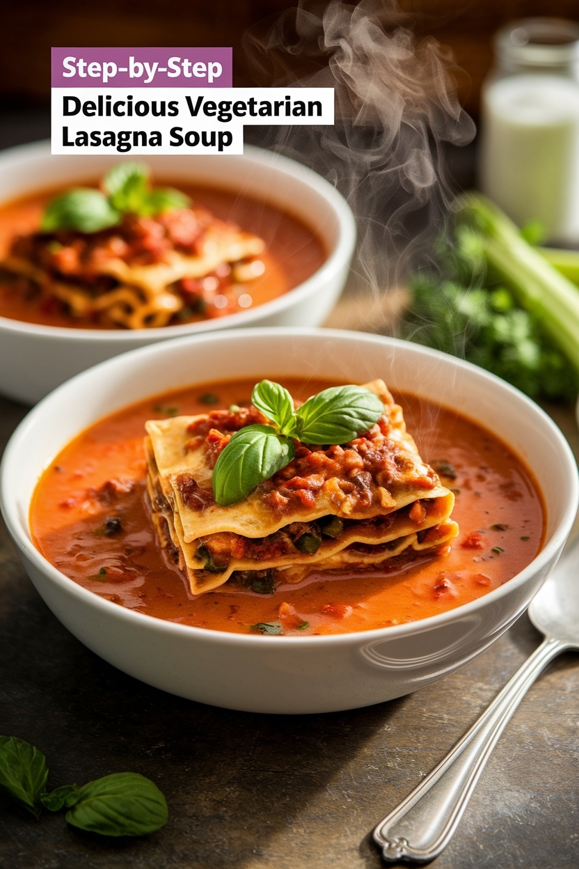 vegetarian lasagna soup