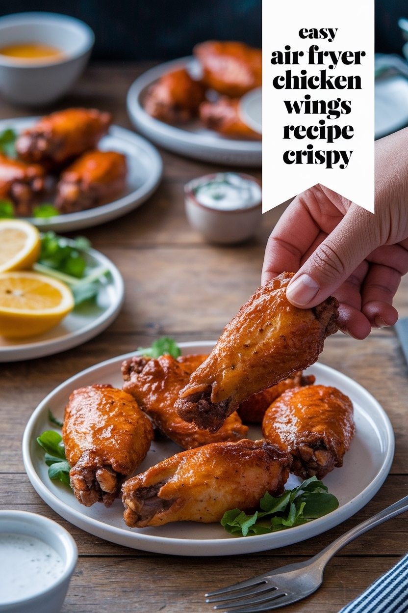 air fryer chicken wings recipe crispy