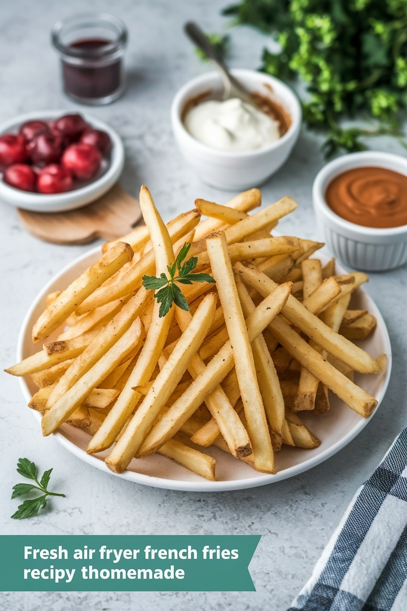 air fryer french fries recipe crispy homemade