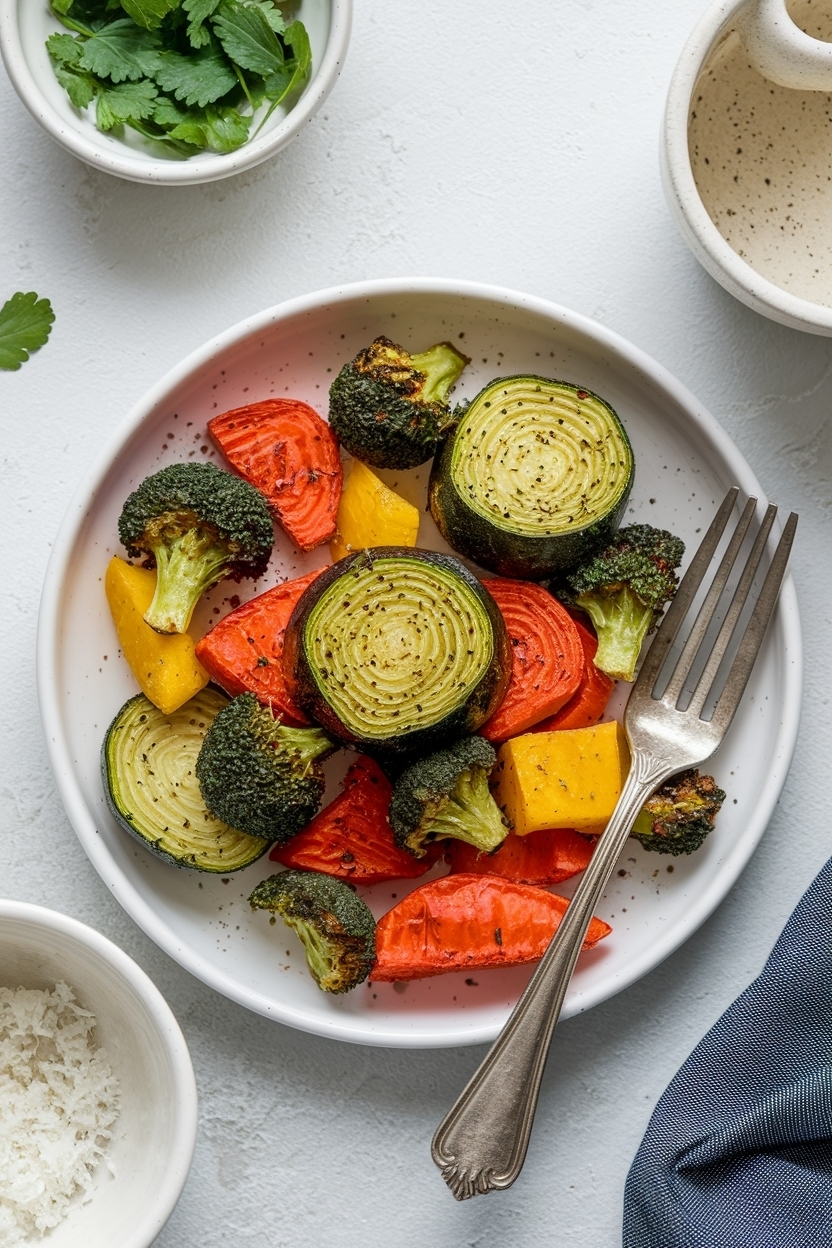 air fryer roasted vegetables recipe easy