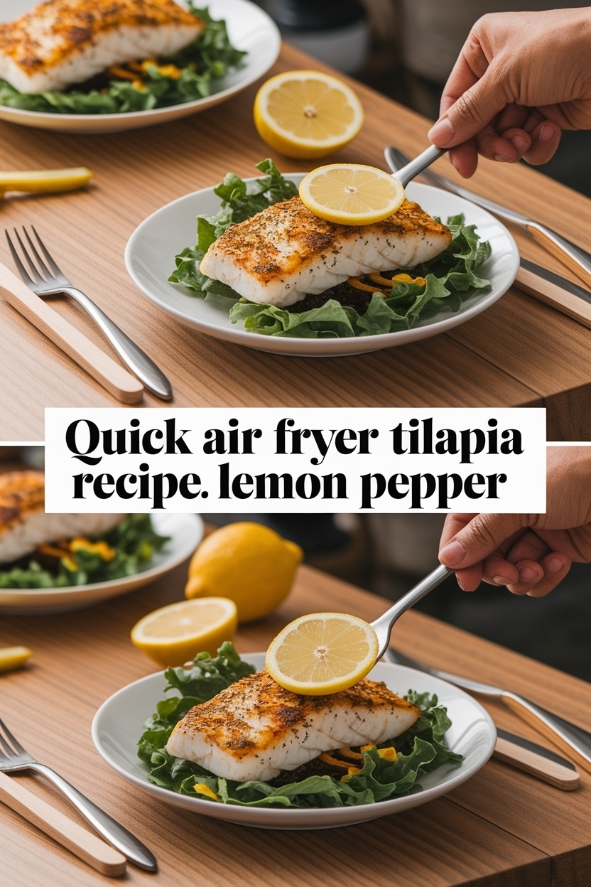 air fryer tilapia recipe lemon pepper