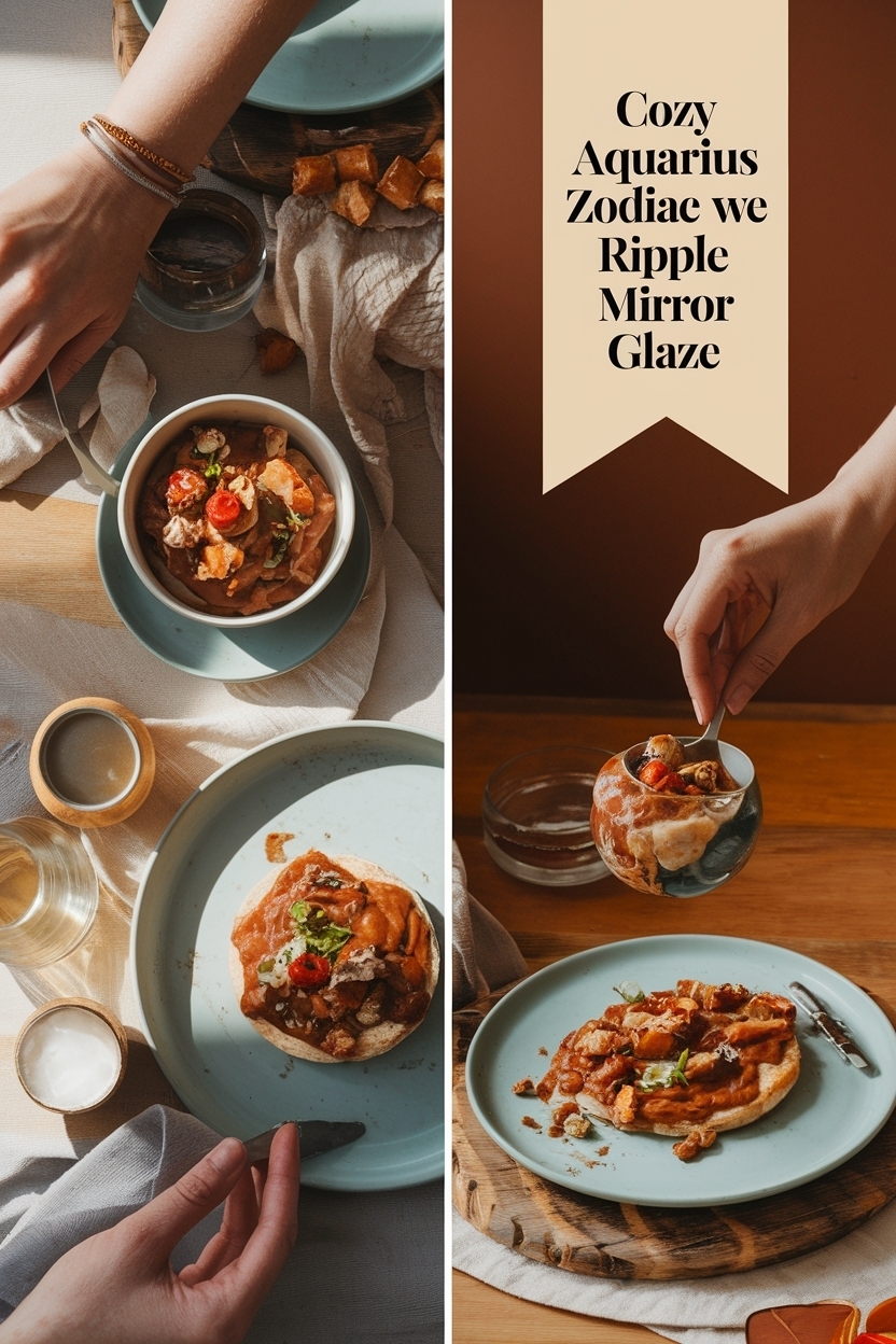 aquarius zodiac water ripple mirror glaze