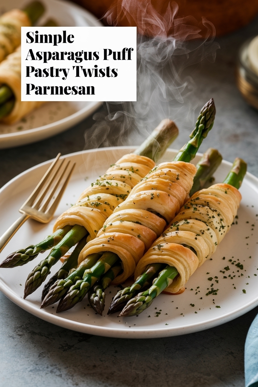 asparagus puff pastry twists parmesan