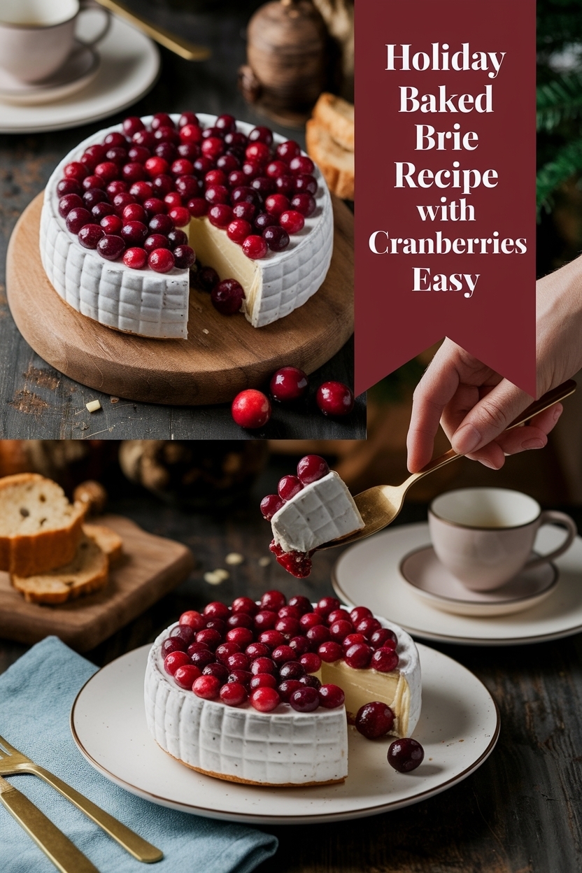 baked brie recipe with cranberries easy