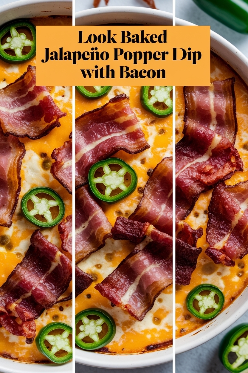 baked jalapeño popper dip with bacon
