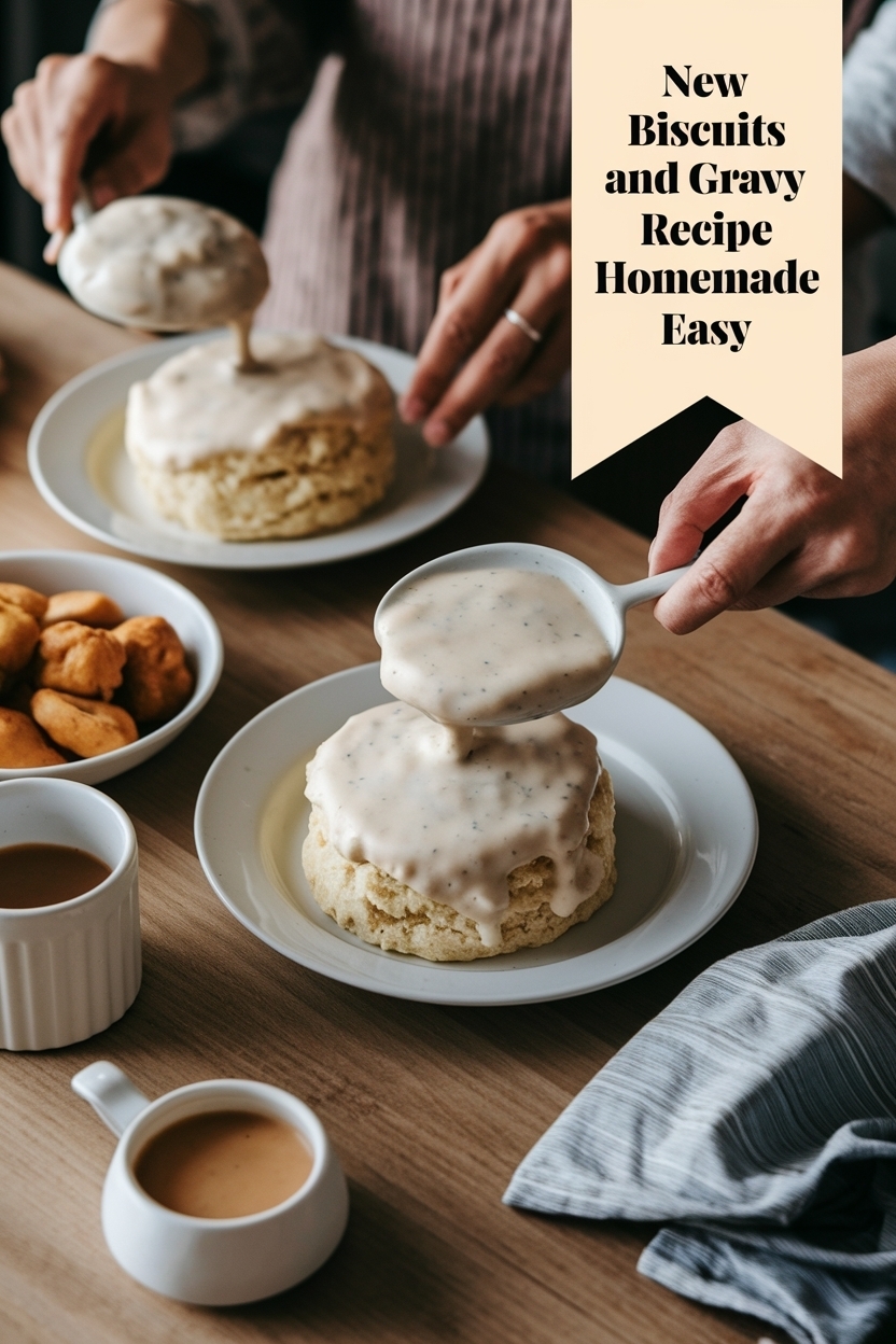 biscuits and gravy recipe homemade easy