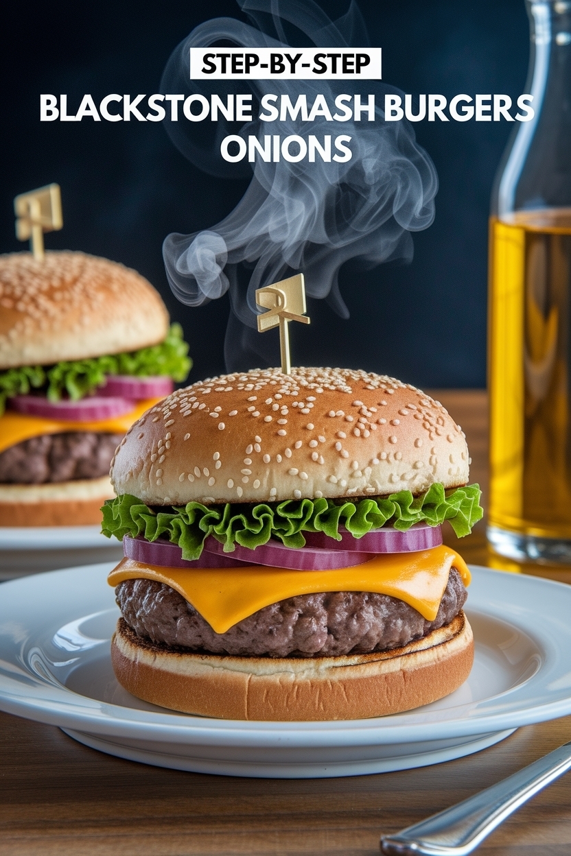 blackstone smash burgers onions