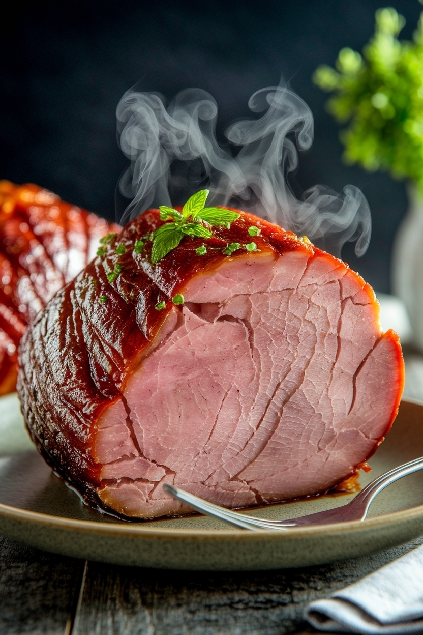 bone in ham low and slow 250 juicy