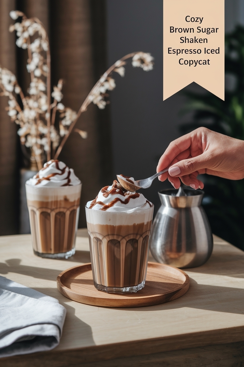brown sugar shaken espresso iced copycat
