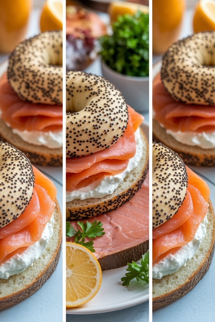 brunch charcuterie board bagels lox
