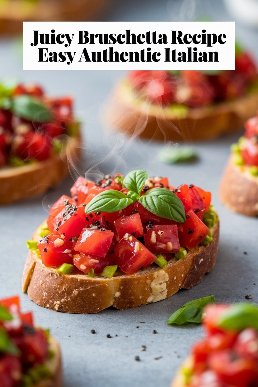 bruschetta recipe easy authentic italian