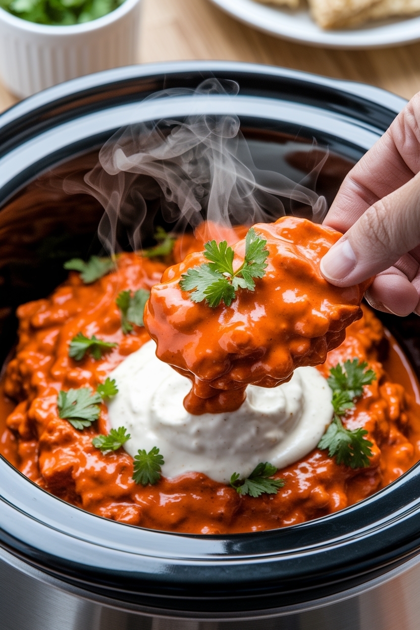 buffalo chicken dip recipe slow cooker easy
