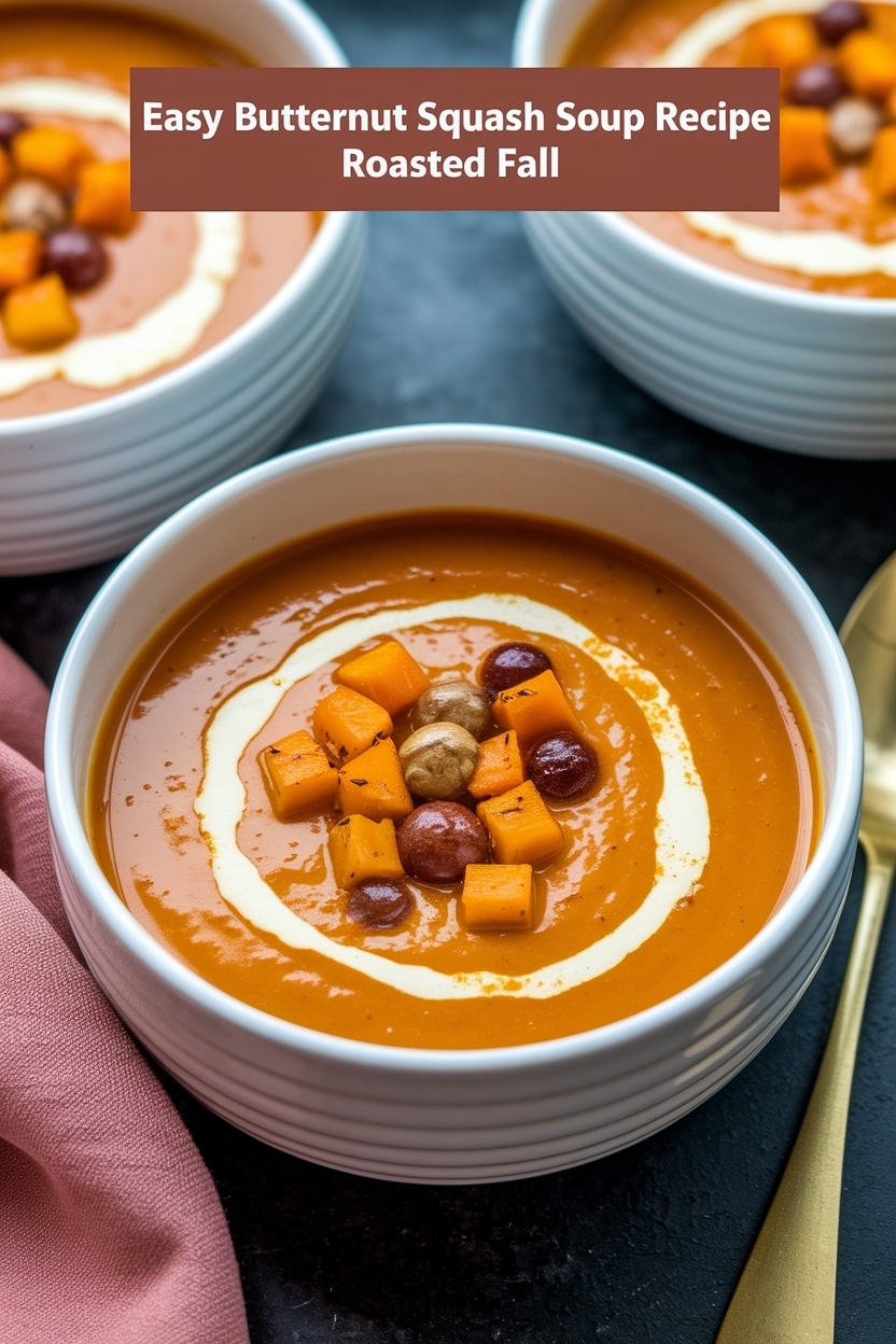 butternut squash soup recipe roasted fall