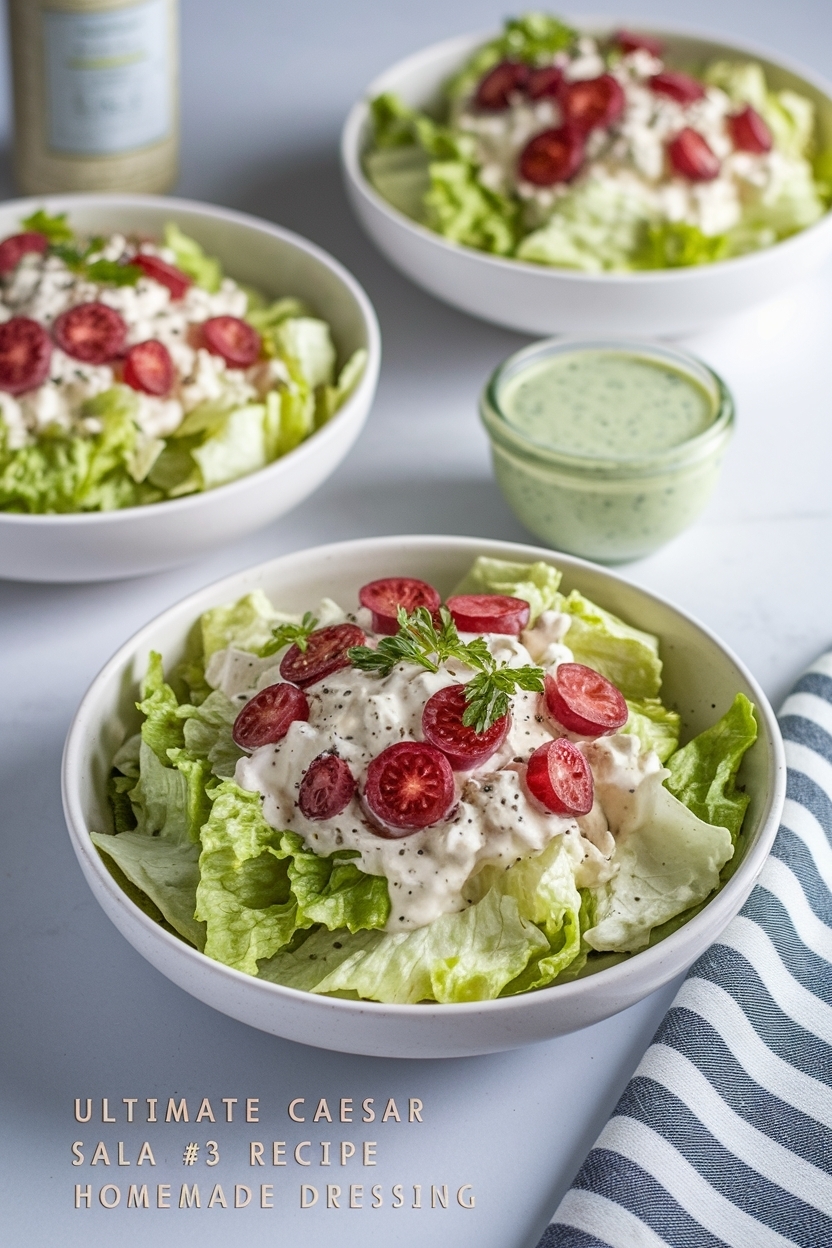 caesar salad recipe homemade dressing
