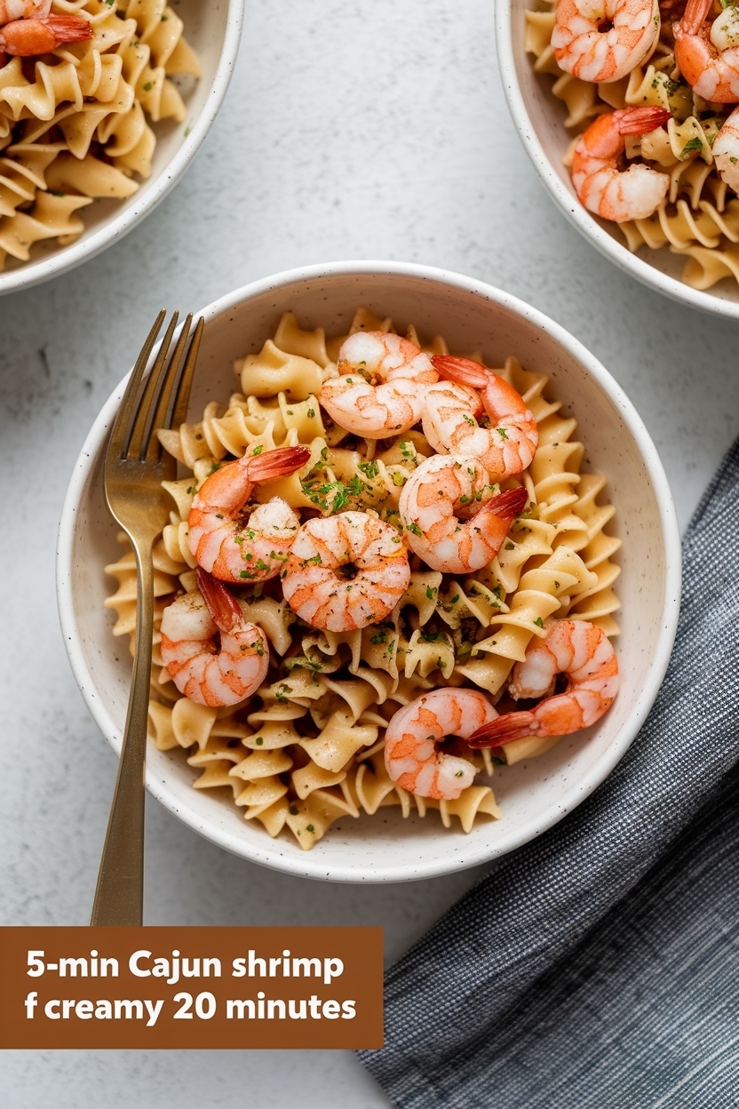 cajun shrimp pasta creamy 20 minutes
