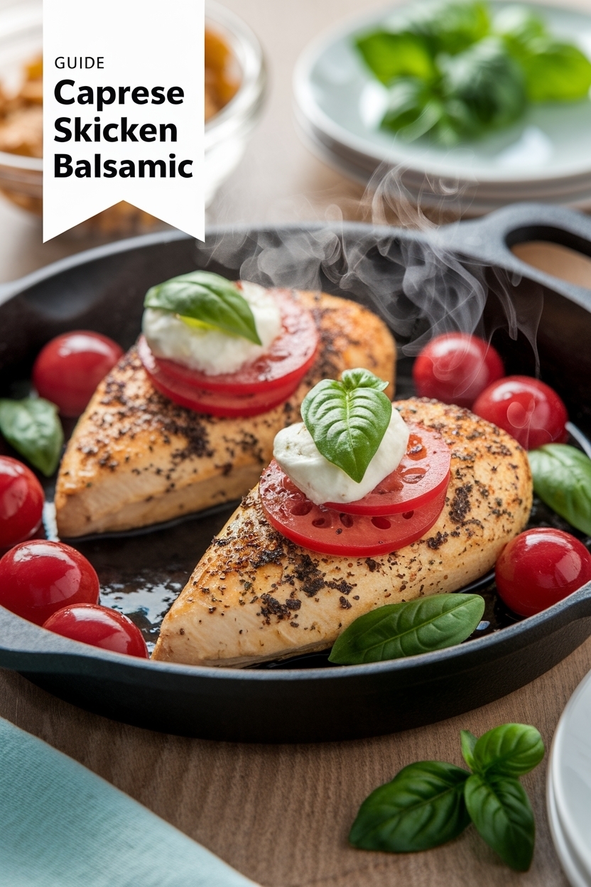 caprese chicken skillet balsamic