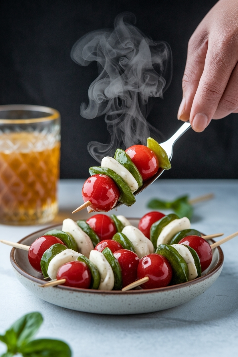 caprese skewers recipe balsamic glaze